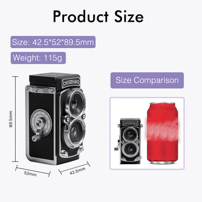 Mini Retro Digital Camera with 1.54Inch Screen 1080P Video 12MP Photos Compact Vintage Portable