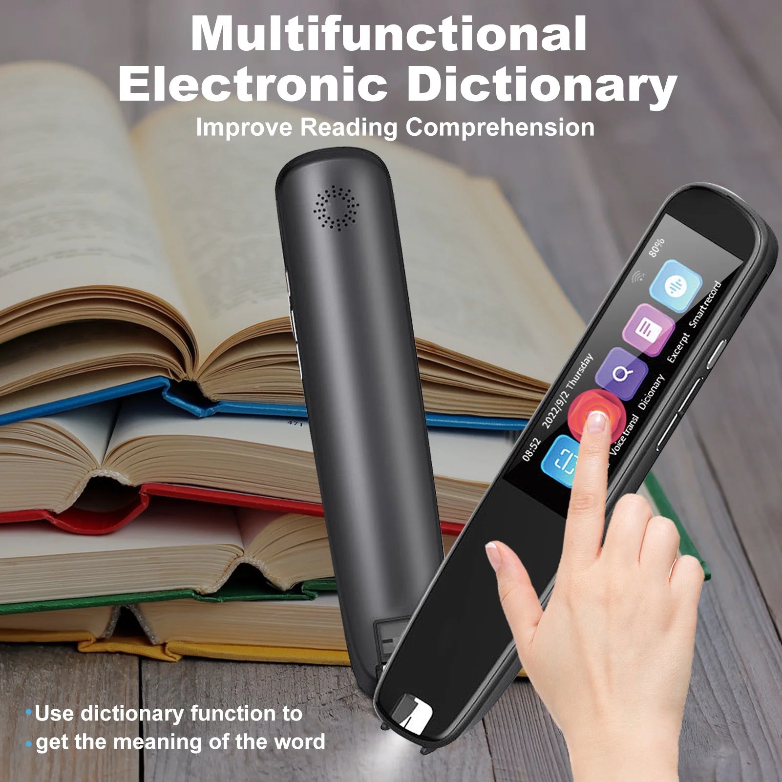 Translation Scanning Pen, Text to Speech Pen, Portable 131 Language Translator Device for Students
